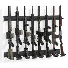 Upbci Gun Rack Professional Gun Rack Wall Mount Vertical Gun Rack for Wall Adjustable Indoor Gun Racks Securely Hold Your Shotguns and Rifles (Black)